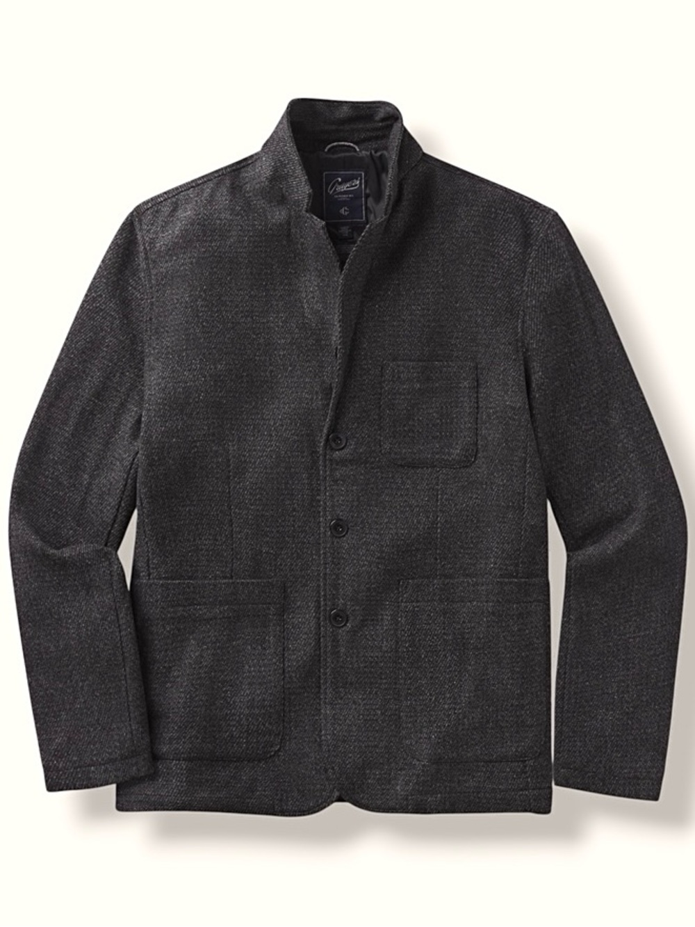 NWT Grayers Hutton Wool Twill Sports Coat Charcoal Gray Preppy Modern Blazer L